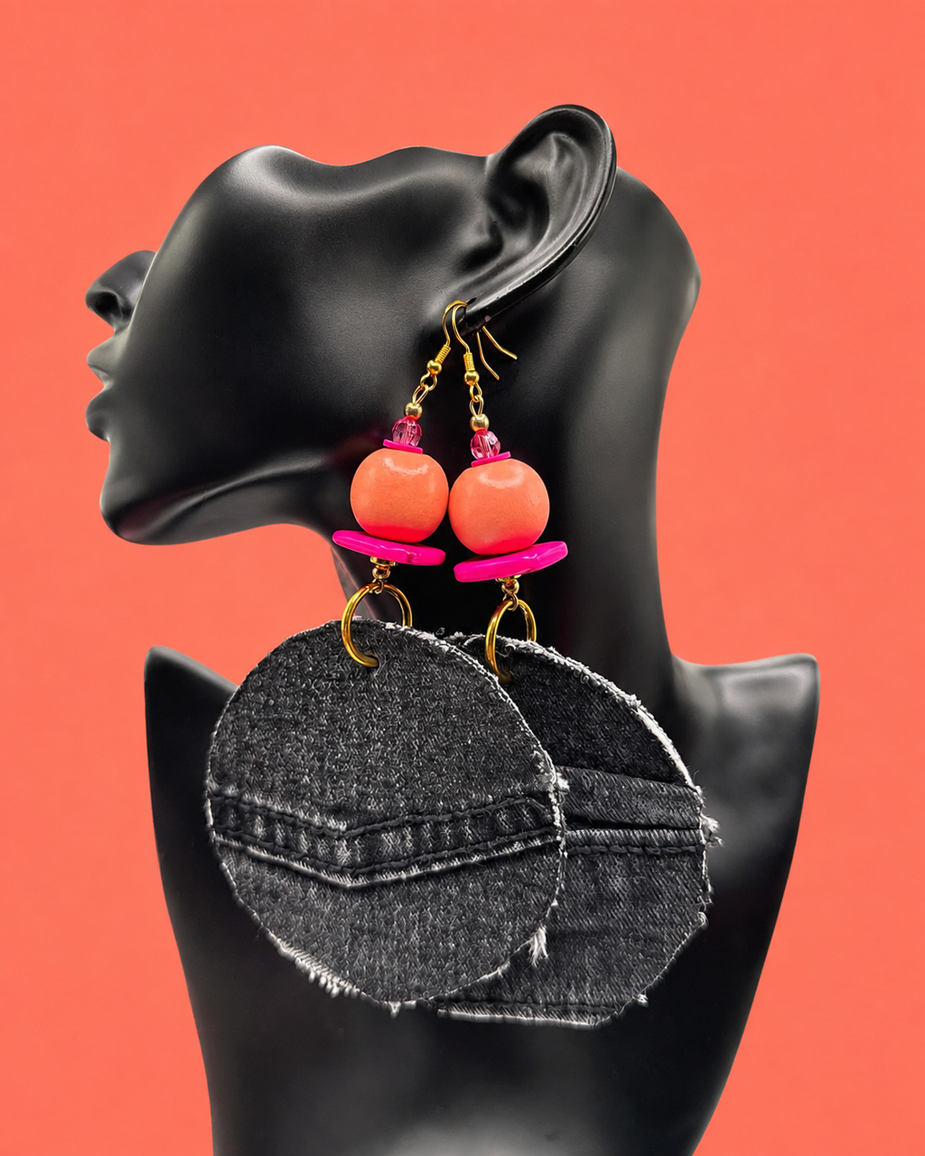 Noir Denim Rose