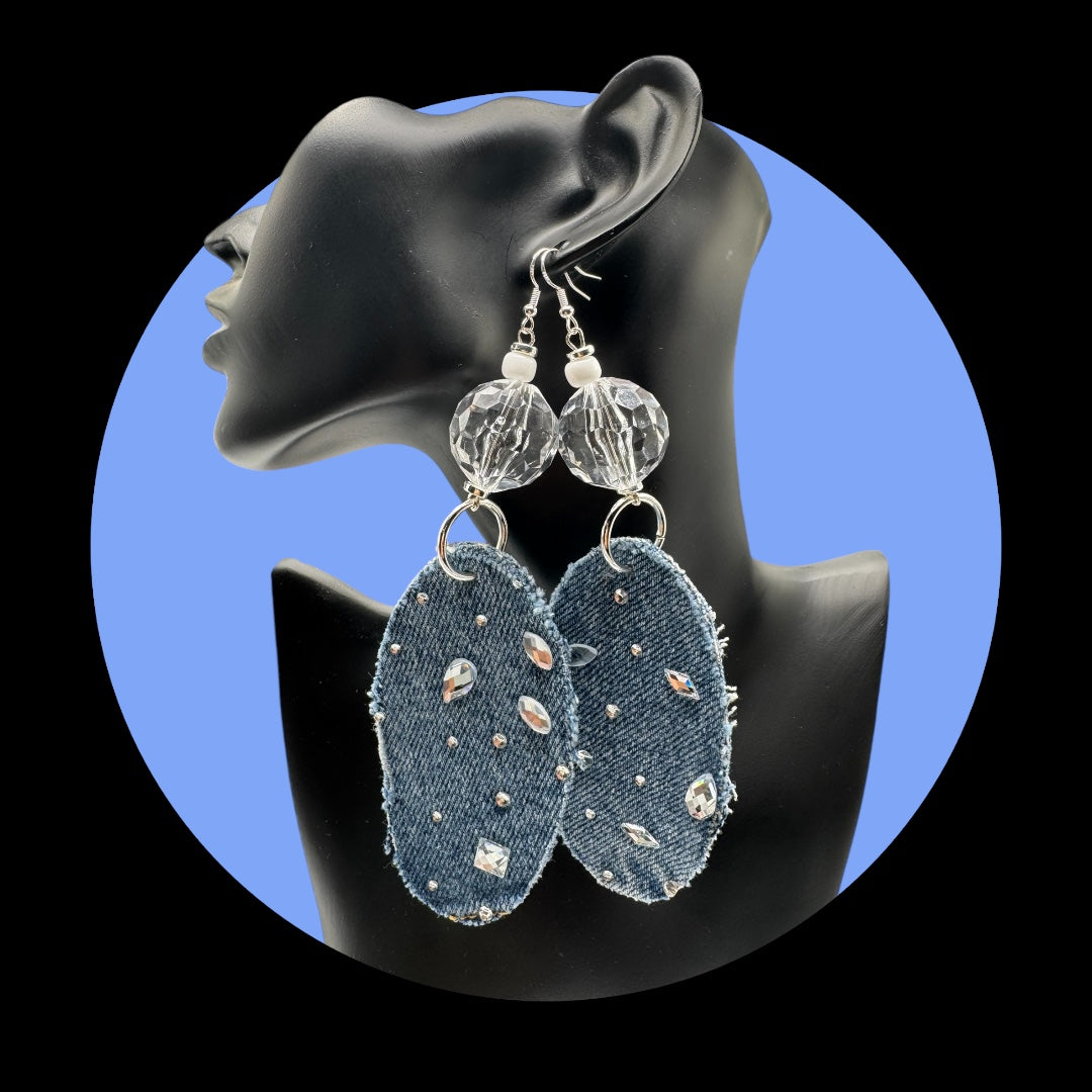 Luxe Distressed Rhinstone Ovals image 0